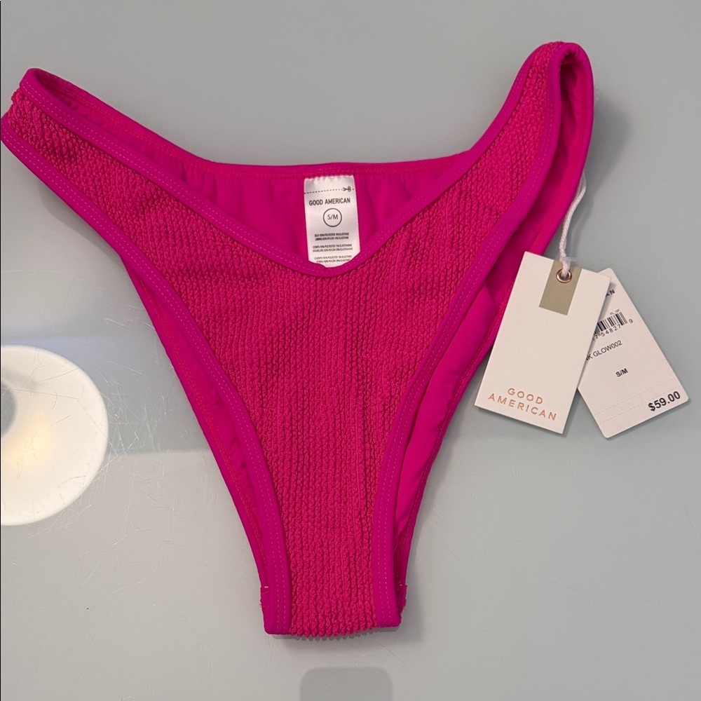 NWT Good American Neon Bikini Bottoms